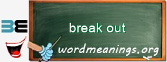 WordMeaning blackboard for break out